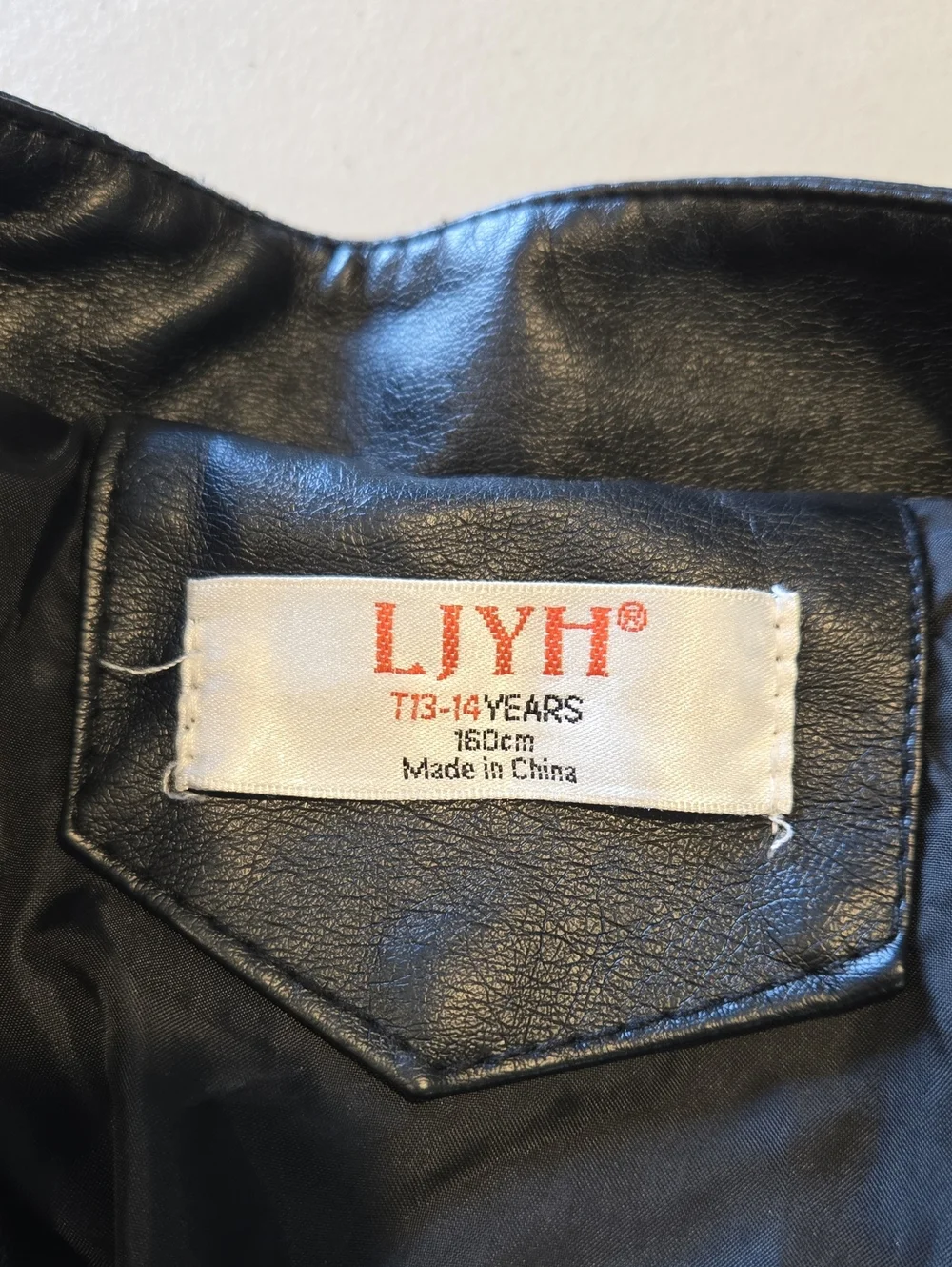 Black Faux Leather Moto Jacket